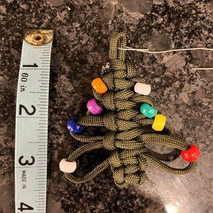 Paracord Holiday Tree with "ornaments"